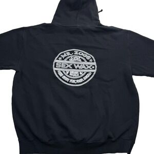 Mr. Zog's Sex Wax Hoodie Men 2XL Black Logo Best for Stick Lined‎ Heavyweight